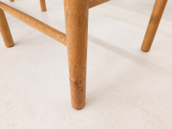 Image 1 of 4x Vintage eiken eetkamerstoelen