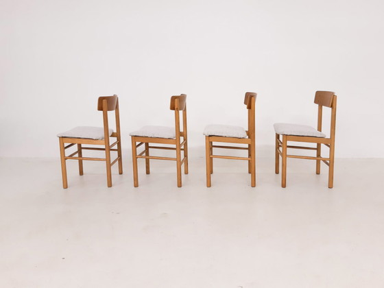 Image 1 of 4x Vintage eiken eetkamerstoelen