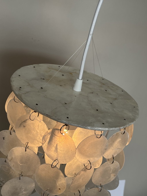 Capiz schelpen lamp hanglamp parelmoer schelp opaline 