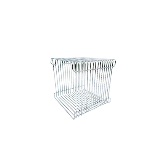 Image 1 of Verchroomde bijzettafel model Wire Cube van Verner Panton voor Fritz Hansen, Denemarken, 1971 kloon