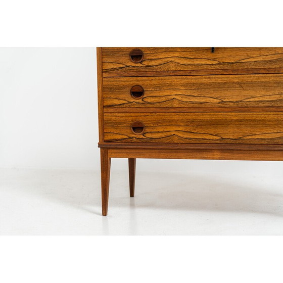 Image 1 of Vintage palissander secretaire van Borge Hansen voor Riis Antonsen, Denemarken 1950