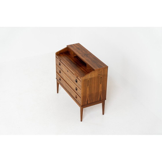 Image 1 of Vintage palissander secretaire van Borge Hansen voor Riis Antonsen, Denemarken 1950