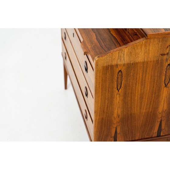 Image 1 of Vintage palissander secretaire van Borge Hansen voor Riis Antonsen, Denemarken 1950