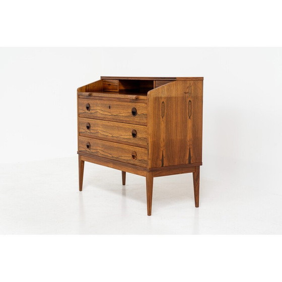 Image 1 of Vintage palissander secretaire van Borge Hansen voor Riis Antonsen, Denemarken 1950