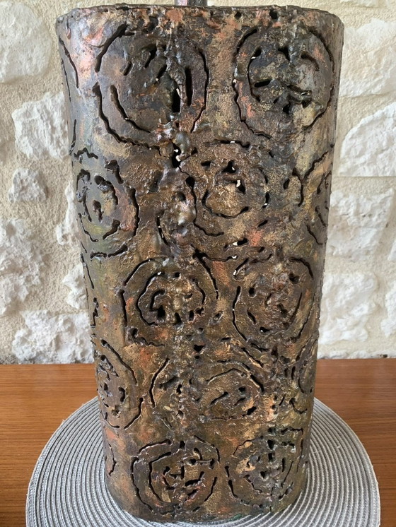 Image 1 of Brutalistische tafellampen van Irv Bramberg, jaren 1960, set van 2