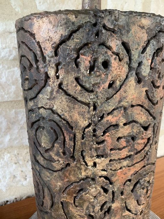 Image 1 of Brutalistische tafellampen van Irv Bramberg, jaren 1960, set van 2