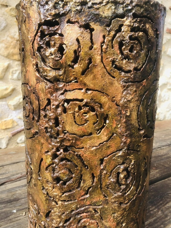 Image 1 of Brutalistische tafellampen van Irv Bramberg, jaren 1960, set van 2