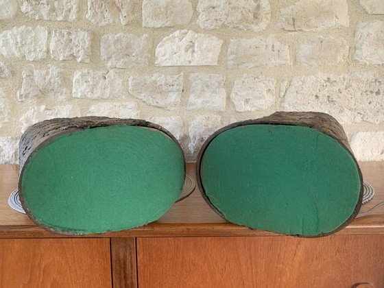 Image 1 of Brutalistische tafellampen van Irv Bramberg, jaren 1960, set van 2