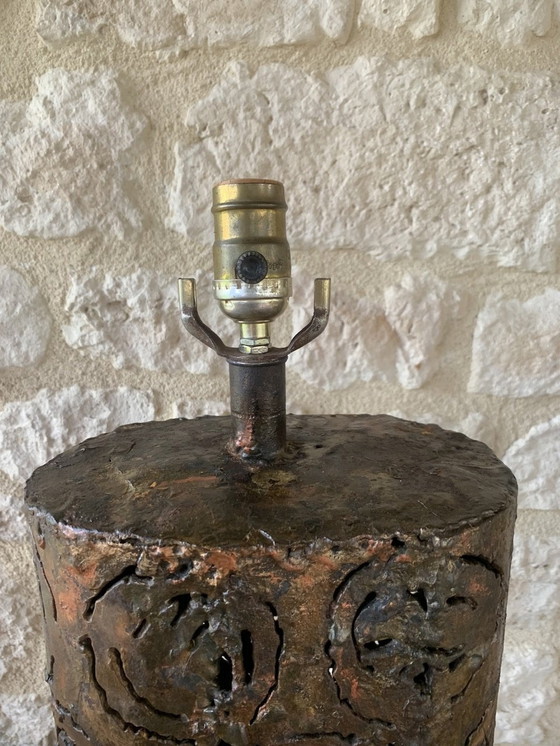 Image 1 of Brutalistische tafellampen van Irv Bramberg, jaren 1960, set van 2