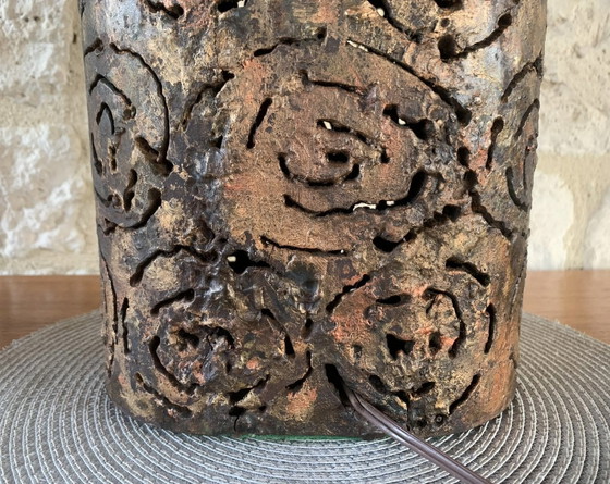 Image 1 of Brutalistische tafellampen van Irv Bramberg, jaren 1960, set van 2