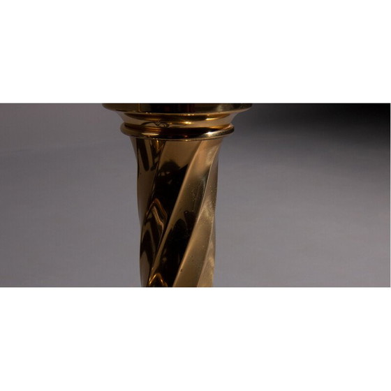 Image 1 of Vintage gouden bollampen, 4 stuks door Hollywood Regency