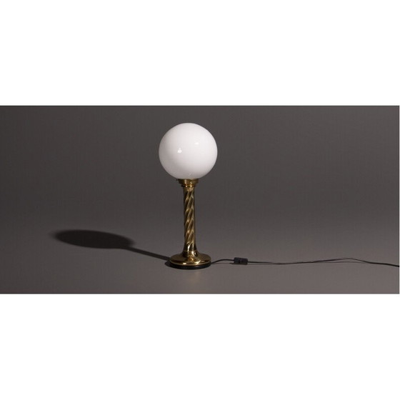 Image 1 of Vintage gouden bollampen, 4 stuks door Hollywood Regency