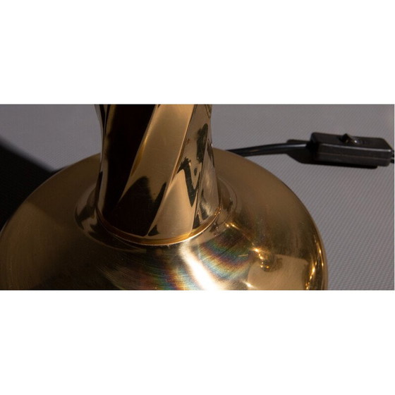 Image 1 of Vintage gouden bollampen, 4 stuks door Hollywood Regency