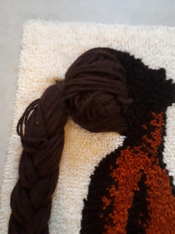 Image 1 of 70's smyrna kunst vintage wandkleed