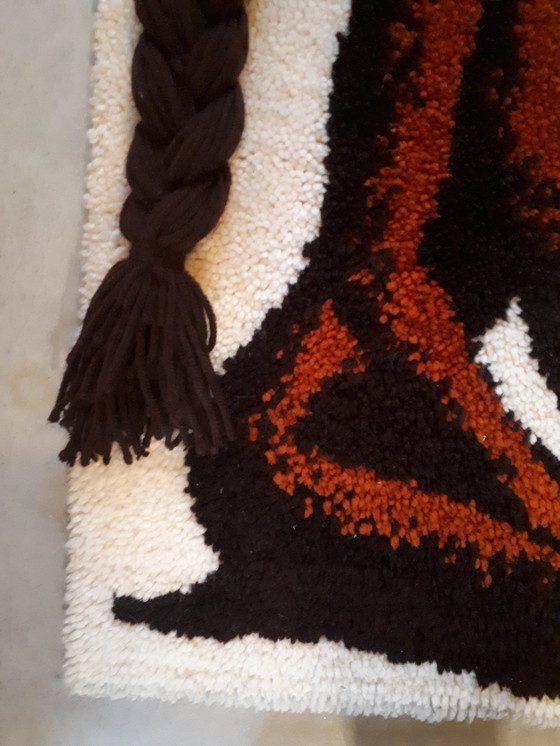 Image 1 of 70's smyrna kunst vintage wandkleed