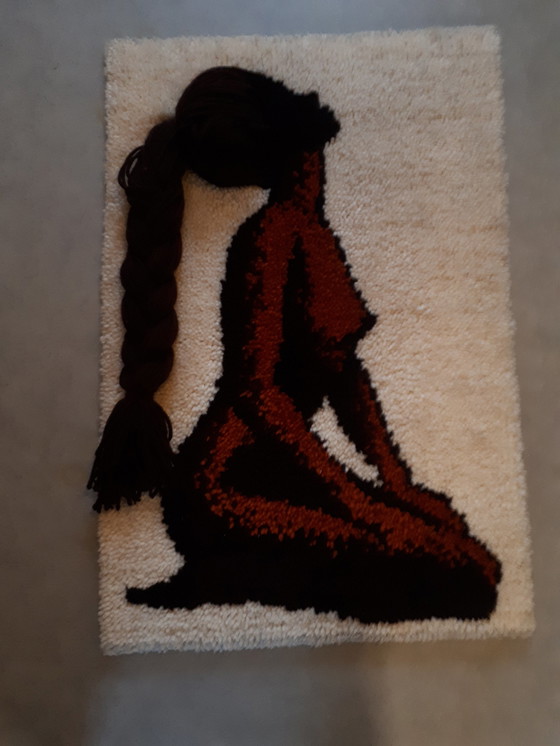 Image 1 of 70's smyrna kunst vintage wandkleed