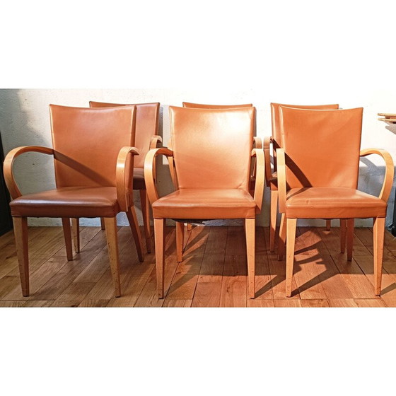 Image 1 of Vintage Potocco stoel in kunstleer, Italië