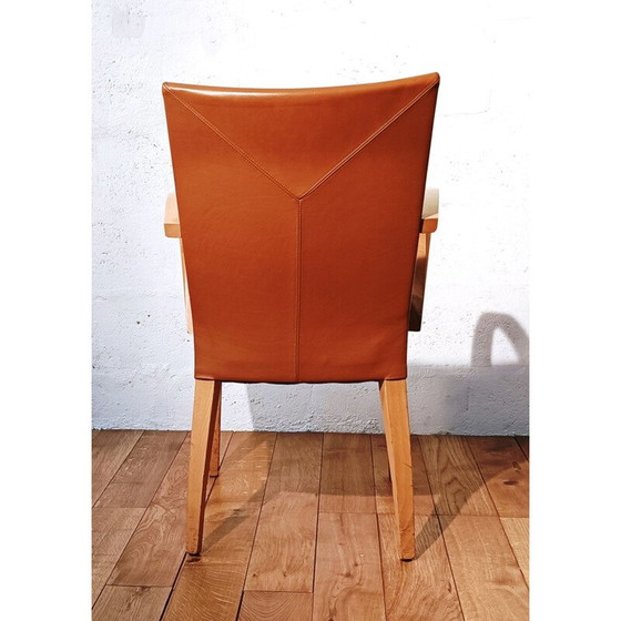 Image 1 of Vintage Potocco stoel in kunstleer, Italië