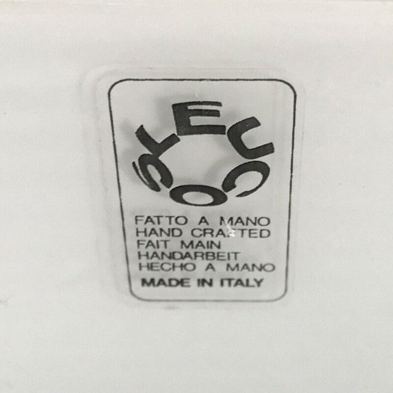 Image 1 of Vintage wandlampen Leucos, 1960 Murano glas