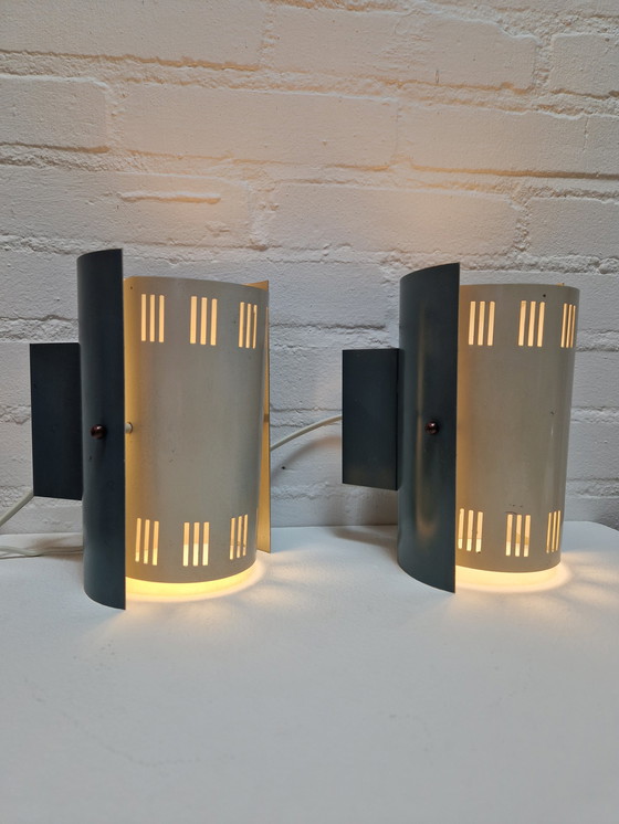 Image 1 of Pair of Philips NX45 Wall Lights, Louis Kalff