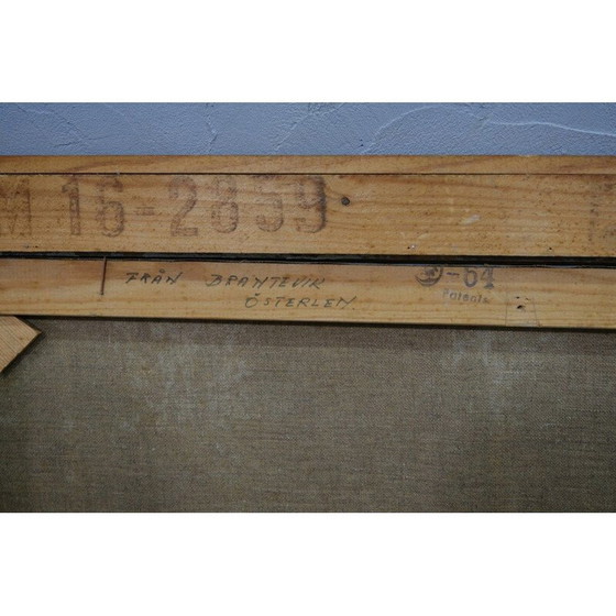 Image 1 of Vintage modern olieverfschilderij van Harald Thelander, Scandinavische jaren 1960