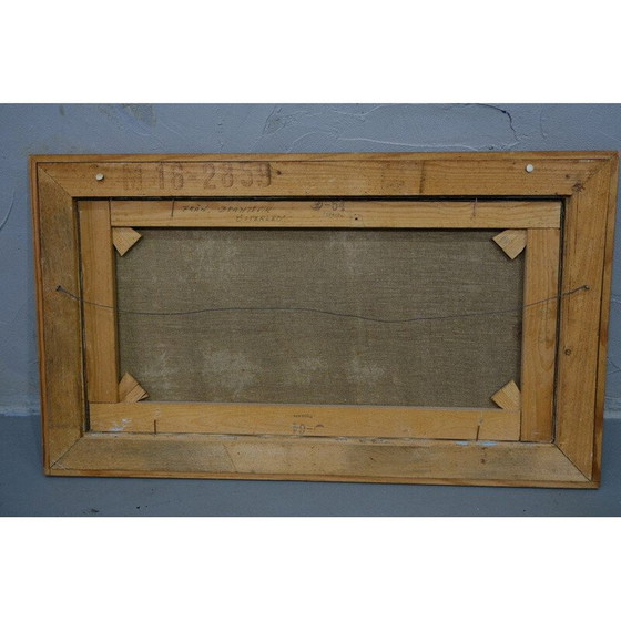 Image 1 of Vintage modern olieverfschilderij van Harald Thelander, Scandinavische jaren 1960