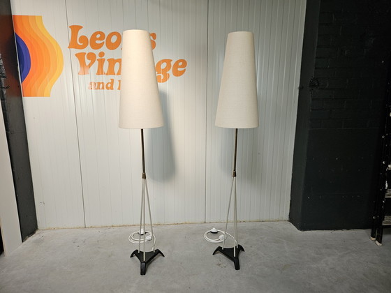 Image 1 of Vintage Set Vloerlampen Jaren '50