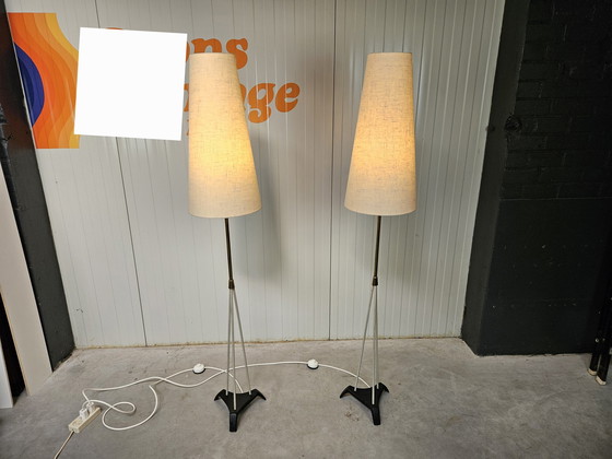 Image 1 of Vintage Set Vloerlampen Jaren '50