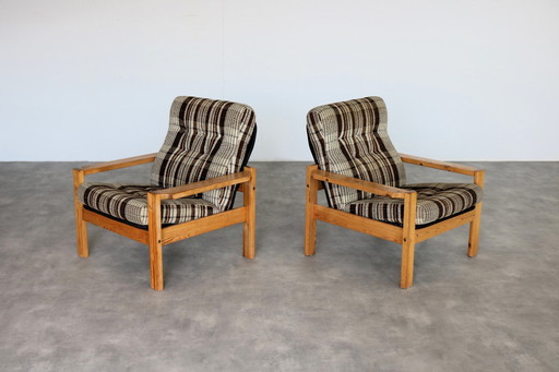 2X Vintage Zweedse Fauteuils