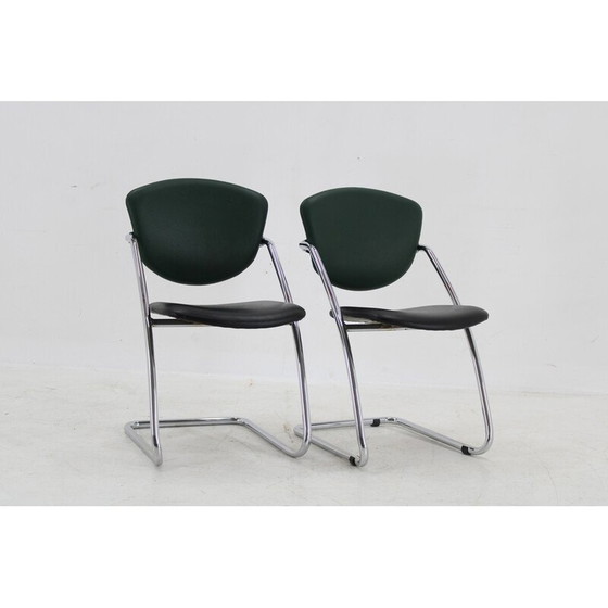 Image 1 of Paar vintage Italiaanse fauteuils, jaren 1980