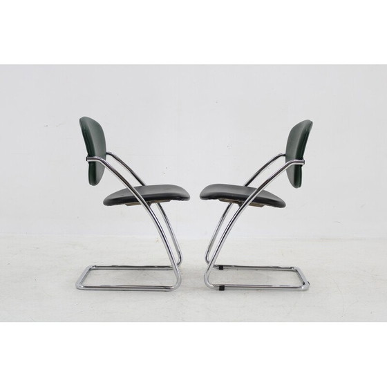 Image 1 of Paar vintage Italiaanse fauteuils, jaren 1980