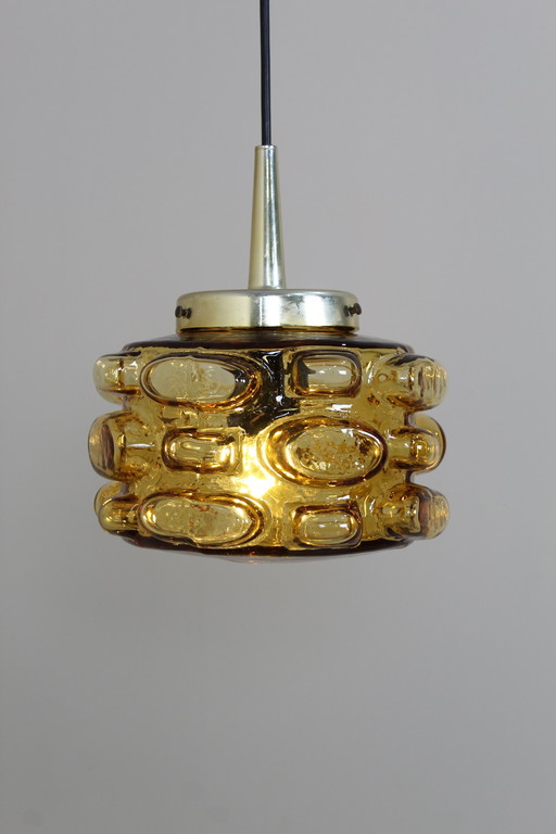 Vintage Hanglamp Bubbellamp - Amberkleurig, Jaren '70