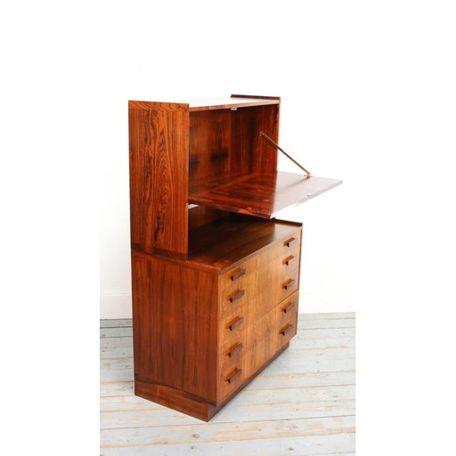 Mid century Deense palissander cocktailkast voor drankjes