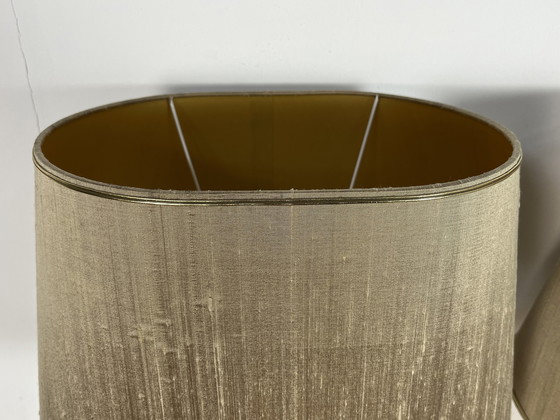 Image 1 of 2 vintage Italiaanse Bosa 24kt goldplated lampen eighties 