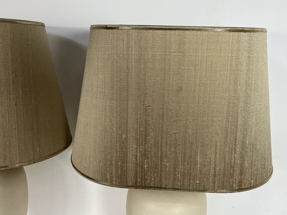 Image 1 of 2 vintage Italiaanse Bosa 24kt goldplated lampen eighties 