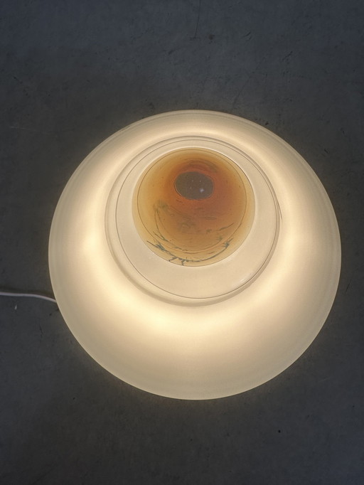 Vintage LEUCOS kegel plafondlamp