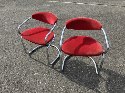 2x Giotto Stoppino Buisframe Stoelen