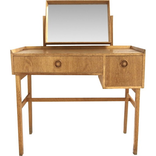 Vintage eiken kaptafel, Zweden 1960