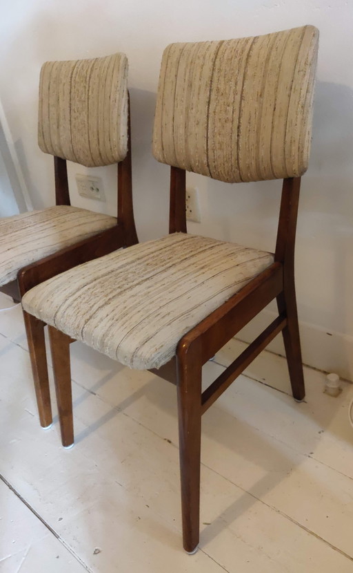 Set Van 2 Vintage, Teakhouten Stoelen