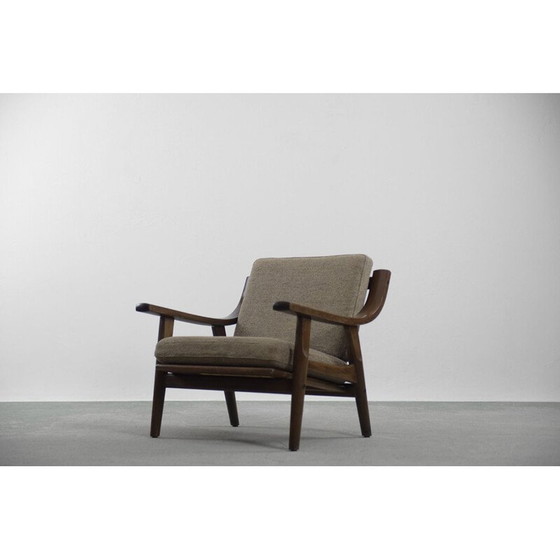 Image 1 of Paar Mid Century 3-zitsbank & fauteuil van Hans J. Wegner voor Getama Scandinavisch 1960