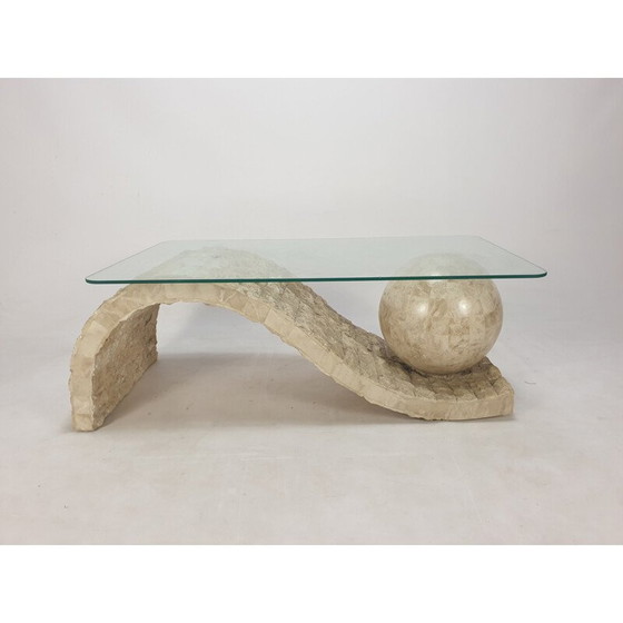 Image 1 of Vintage mactan stenen salontafel door Magnussen Ponte, 1980