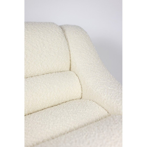 Image 1 of Paar vintage rechthoekige fauteuils met fijne krullen, Italië