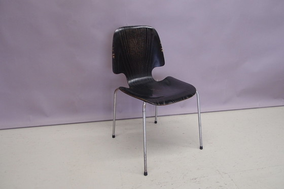 Image 1 of 5x stoelen, jaren 1960, vintage