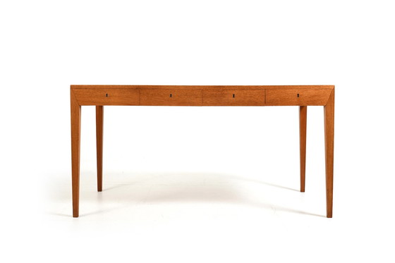 Image 1 of Teak bureau door Severin Hansen voor Haslev Møbler 1950