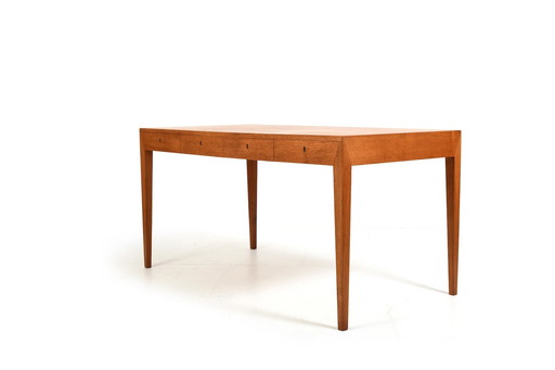 Teak bureau door Severin Hansen voor Haslev Møbler 1950