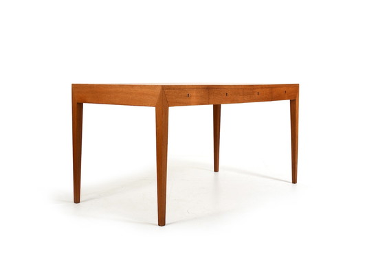 Image 1 of Teak bureau door Severin Hansen voor Haslev Møbler 1950