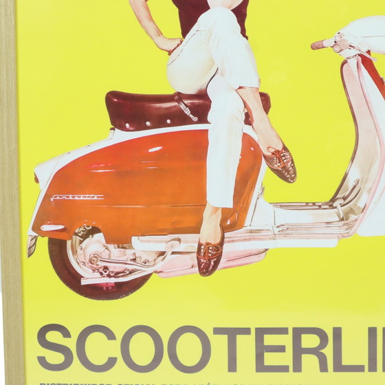 Image 1 of Vintage Ingelijste Lambretta Poster