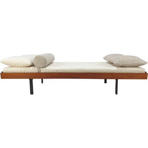 Mid century teak dagbed, Nederland 1960