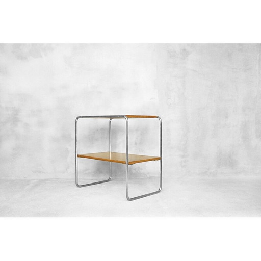 Vintage houten en chromen console model B12 van Marcel Breuer voor Thonet, 1930