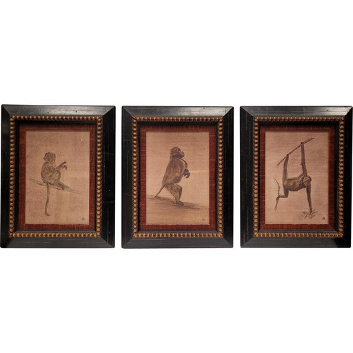 Vintage schilderij voor Roche Bobois, Frankrijk